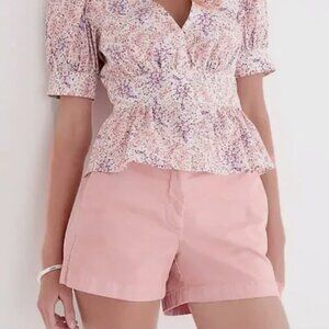 J.Crew 4" Cotton Chino Shorts in Dusty Quartz, Size 6